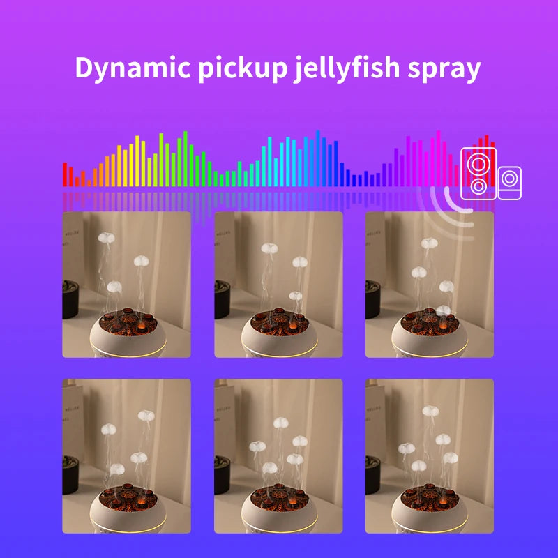 Jellyfish Aroma Humidifier Aromatherapy Diffuser | Creative Ultrasonic Essential Oil Diffuser Remote Control Mist Humidifier