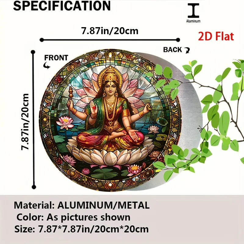 Sacred Goddess Wall Decor – Lotus, Wealth & Divine Energy