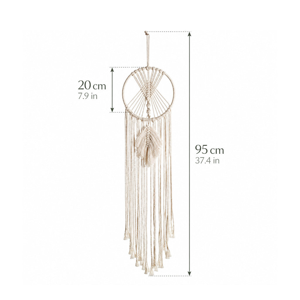 Bohemian Macramé Dream Catcher Wall Hanging