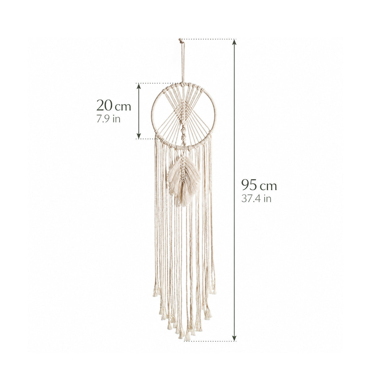 Bohemian Macramé Dream Catcher Wall Hanging